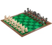 Noble Collection Juego De Mesa De Ajedrez De Minecraft: Héroes Del Overworld Contra Turbas Hostiles