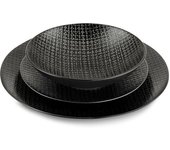 Medard de Noblat Vajilla de 18 piezas  negro