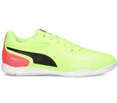 Puma - Zapatilla de fútbol sala Truco III, Unisex, Fizzy Apple-Black-Sunset Glow, 8.5 UK