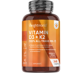 WeightWorld Vitaminas veganas D3 + K2, 365 comprimidos