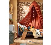 VERTBAUDET Dosel de gasa de algodón Wild Sahara marron medio liso