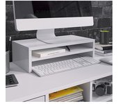 Soporte para monitor Adelis en color blanco mate 46x13cm