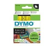 Dymo 43618 (S0720790) cinta negro sobre amarillo 6mm
