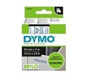 Dymo 45011 (S0720510) cinta plástica azul sobre transparente 12mm