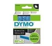 Dymo 45016 (S0720560) cinta plástica negro sobre azul 12mm