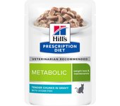 Hill's Metabolic Prescription Diet con pescado de mar sobres para gatos - 48 x 85 g