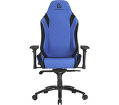 newskill neith zephyr silla gaming tela transpirable negra azul oscuro