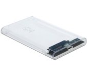 42617 caja para disco duro externo Carcasa de disco duro/SSD Transparente 2.5", Caja de unidades