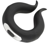 HUGBOX Anillo Vibrador y Estimulador de Clítoris con 10 programas Negro