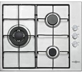 Vitrokitchen EN630LIB Placa de Gas Butano 3 Zonas 60cm Acero Inoxidable