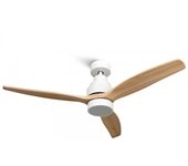 Mellerware Brizy Bright Ventilador de Techo con Luz y Mando 45W Madera Clara