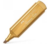 Faber Castell Textliner 46 Caja de 10 Marcadores Fluorescentes Oro Metálico