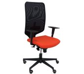 Piqueras y Crespo Ossan Bali Silla de Oficina Ruedas Parqué Naranja