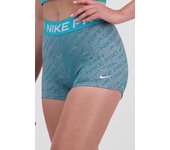 Nike Pro Print Mr - Turquesa - Mallas Mujer talla L