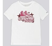 Converse All Star - Blanco - Camiseta Algodón Niña talla 10