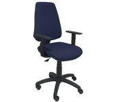 Piqueras y Crespo Elche CP Bali Silla de Oficina Brazos Regulables Ruedas Nylon Azul Marino