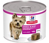 Hill´s Science Plan Hill's Science Plan Mature Adult 7+ Small & Mini Mousse Ternera Perros Latas 12 x 200 gr