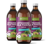 FutuNatura 3x Zumo con alcachofa y cardo mariano, en total 1500 ml