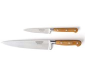 Sabatier Trompette Cuchillo de pelar y cuchillo de cocina  madera claro