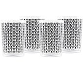 Scalpers Set de 4 vasos de agua en vidrio transparente 50 cl