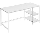 VASAGLE Escritorio de 140 x 60 x 76 cm de color blanco arce