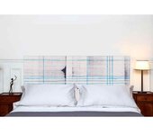 Mademoiselle Tiss Cabecero de tela sin soporte de madera de 160 × 70 cm