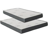 MueMue Colchón pack 2 viscoelástico 135x200x18/90x200x15cm