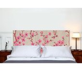 Mademoiselle Tiss Cabecero de tela sin soporte de madera de 160 × 70 cm