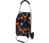 Pylones Carrito de la compra  negro poliéster  0 x 22 x 53 cm