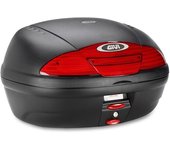 GIVI E4500 Simply II Monolock Top Case - sin placa - Negro Rojo