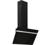 Campana extractora pared acero y vidrio templado negro 60 cm vidaXL