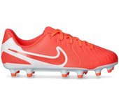 Nike - Bota de fútbol Tiempo Legend 10 Club FG/MG Niño, Unisex, Hot Lava-White, 1,5Y