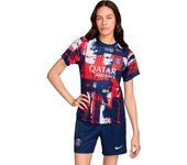 Nike - Camiseta oficial PSG Pre-Match 2024-2025 Mujer, Mujer, Midnight Navy-University Red-White, M