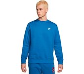 Nike - Sudadera Sportswear Club Crew, Hombre, Dk Marina Blue-White, L