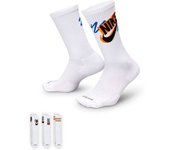 Nike - Calcetines U Nk Ed Pls Crew 3Pr Sport 144 (3 Pares), Unisex, White, M [38 - 42]
