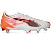 Puma - Bota de fútbol Ultra 5 Ultimate MxSG, Unisex, White-White-Glowing Red, 9 UK