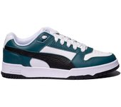 Puma - Zapatilla Rbd Game Low Niño, Unisex, Cold Green-Black-White, 5.5 UK