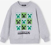 Sudadera Minecraft® infantil gris jaspeado