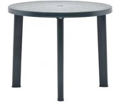 vidaXL Mesa De Jardín De Plástico Verde 89 Cm