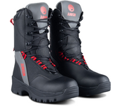 Raven Botas de Moto de Nieve  Rush Negro-Gris-Rojo