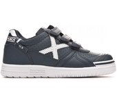 Munich - Zapatilla de fútbol sala G-3 Profit Cinta Adhesiva Niño, Unisex, Dark Marine, 30