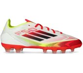 Adidas - Bota de fútbol F50 Pro MG, Unisex, White-Core Black-Solar Yellow, 12 UK