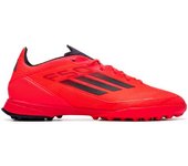 Adidas - Bota de fútbol F50 Pro Turf, Unisex, Turbo-Aurora Black-Platin Met, 6 UK