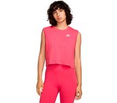 Nike - Camiseta Club Small Logo Mujer, Mujer, Aster Pink-White, M