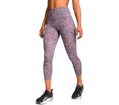 Puma - Malla larga Train Fav Hw 7/8  Aop, Mujer, Pale Plum-Coral, S