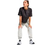 Puma - Camiseta Train Favorite Aop Crop Tee, Mujer, Black-Skin, XS