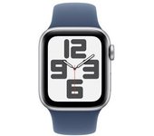 Apple Watch Se 2024 Gps 40mm Aluminio Plata Sport Band S/m Azul Denim