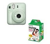 Fujifilm instax mini 12 Verde Pack cámara + Papel foto