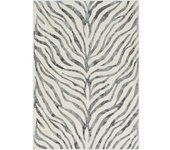 Livabliss Alfombra zebra bohemia gris oscuro/beige 160x220