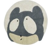 Lorena Canals Alfombra lavable astromouse de lana blanco ø100